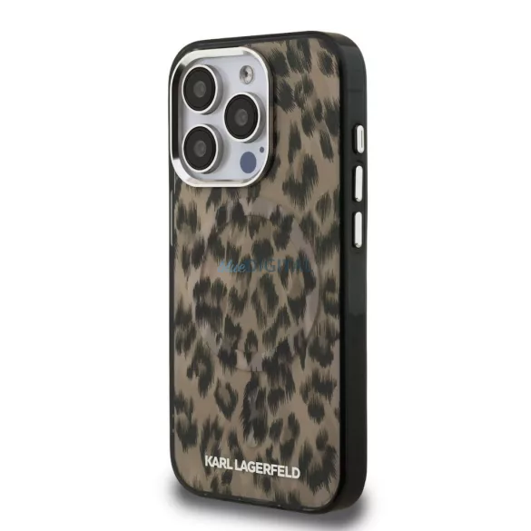 Apple iPhone 16 Pro KARL LAGERFELD KLHMP16LHDLEOICW Magsafe IML Hátlap - Barna