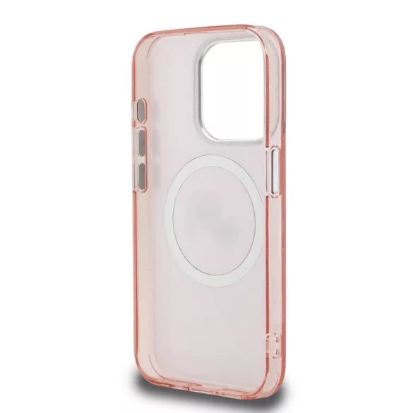 Apple iPhone 15 Pro KARL LAGERFELD KLHMP15LHMKBKCHP Magsafe IML Hátlap - Rózsaszín