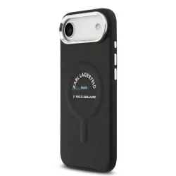   Apple iPhone 17 Air KARL LAGERFELD KLHMP17MPSKRSGEK Magsafe Hátlap - Fekete