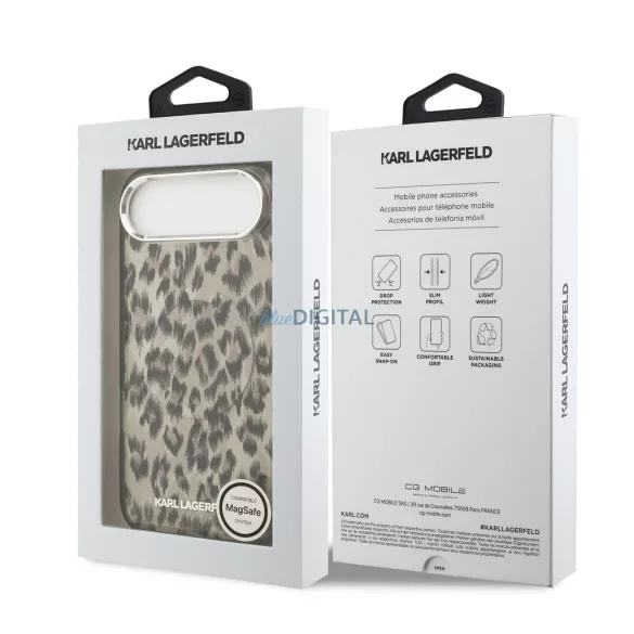 Apple iPhone 17 Air KARL LAGERFELD KLHMP17MHDLEOICW Magsafe IML Hátlap - Barna