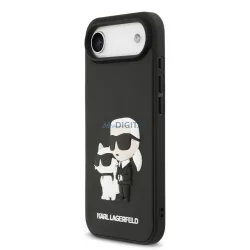   Apple iPhone 17 Air KARL LAGERFELD KLHMP17M3DRKCNK Magsafe Hátlap - Fekete