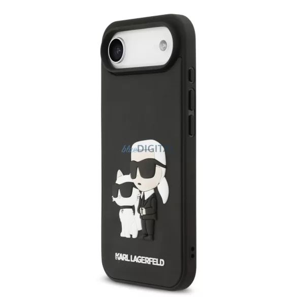 Apple iPhone 17 Air KARL LAGERFELD KLHMP17M3DRKCNK Magsafe Hátlap - Fekete