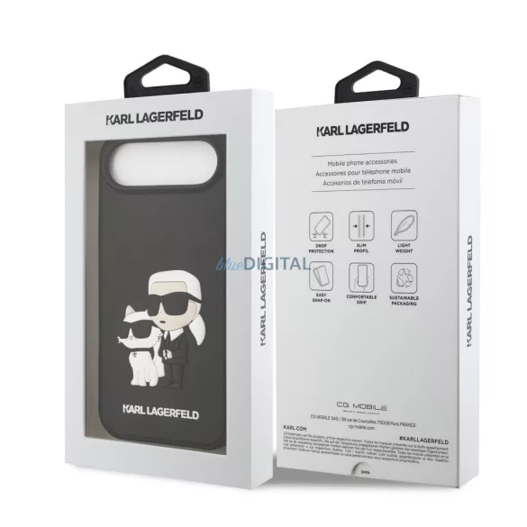 Apple iPhone 17 Air KARL LAGERFELD KLHMP17M3DRKCNK Magsafe Hátlap - Fekete