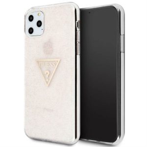 Apple iPhone 11 Pro Max GUESS GUHCN65SGTLPI Glitter TPU Hátlap - Rózsaszín