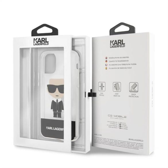 Apple iPhone 11 Pro KARL LAGERFELD KLHCN58TPUTRIC TPU Hátlap - Fekete