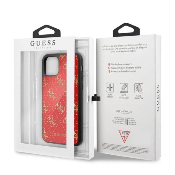 Apple iPhone 11 Pro GUESS GUHCN584GGPRE Hátlap - Piros