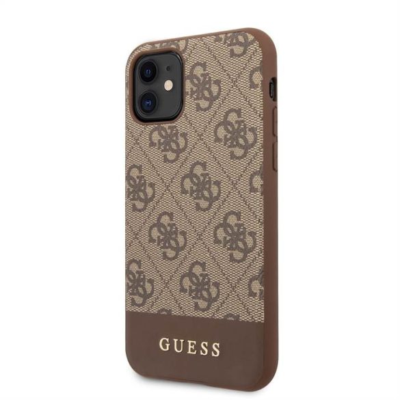 Apple iPhone 11 GUESS GUHCN61G4GLBR Hátlap - Barna