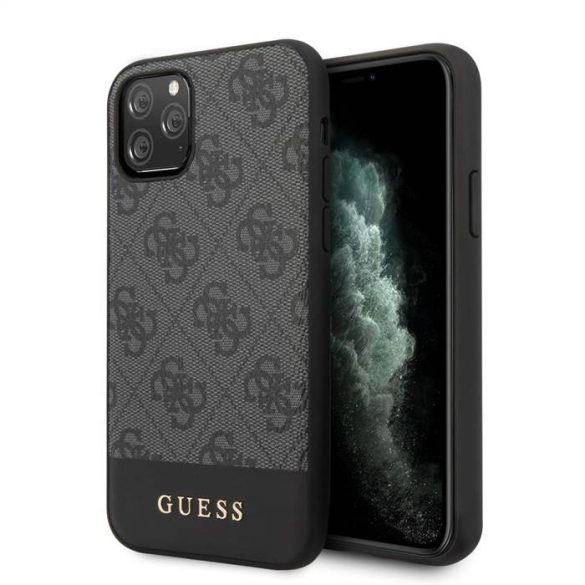 Apple iPhone 11 Pro GUESS GUHCN58G4GLGR Hátlap - Szürke