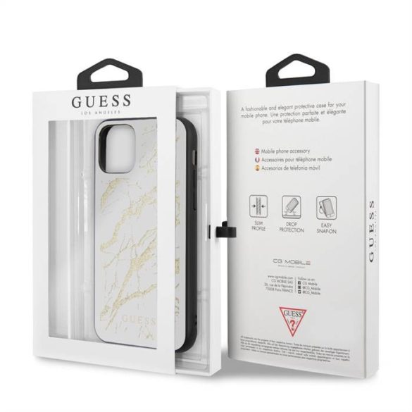 Apple iPhone 11 GUESS GUHCN65MGGWH Hátlap - Fehér