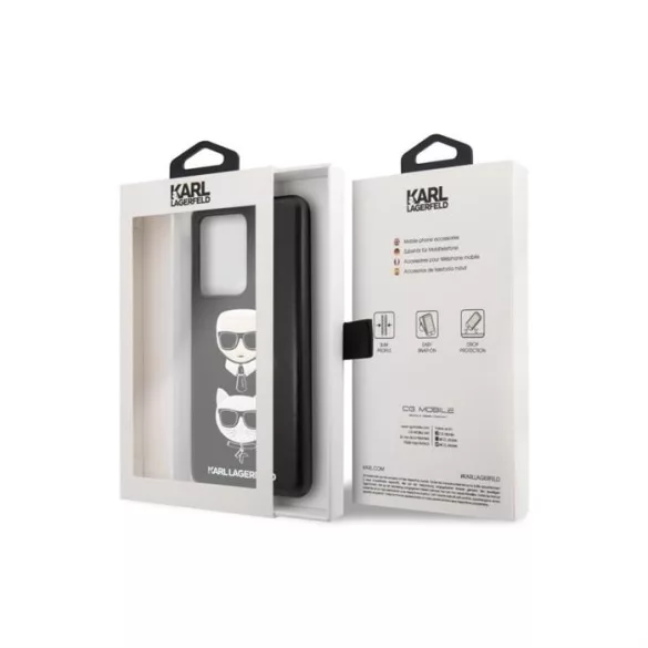 Samsung S20 Ultra KARL LAGERFELD KLHCS69KICKC Hátlap - Fekete
