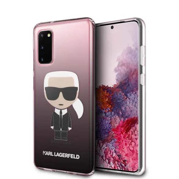 Samsung S20 Plus KARL LAGERFELD KLHCS67TRDFKBK TPU Hátlap - Fekete