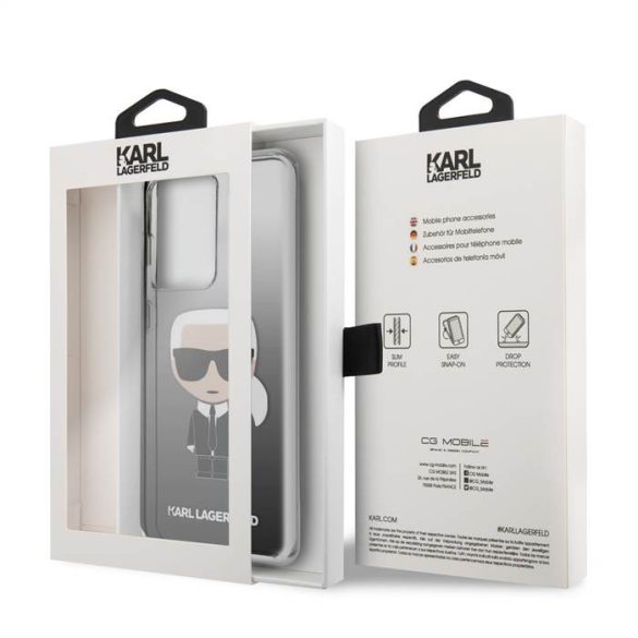 Samsung S20 Ultra KARL LAGERFELD KLHCS69TRDFKBK TPU Hátlap - Fekete