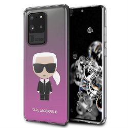   Samsung S20 Ultra KARL LAGERFELD KLHCS69TRDFKPI TPU Hátlap - Rózsaszín