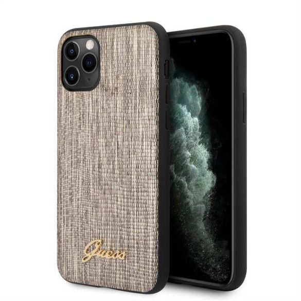 Apple iPhone 11 Pro GUESS GUHCN58PCUMLLIGO Hátlap - Arany