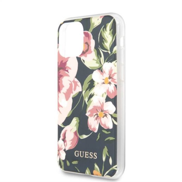 Apple iPhone 11 Pro Max GUESS GUHCN65IMLFL03 TPU Hátlap - Flower 3