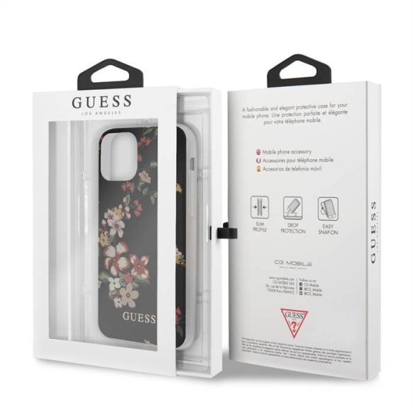 Apple iPhone 11 Pro Max GUESS GUHCN65IMLFL04 TPU Hátlap - Flower 4