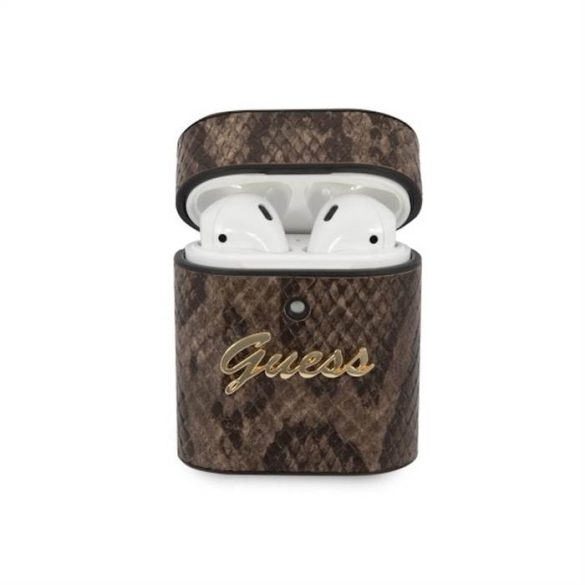 Apple Airpods 1/2 GUESS GUACA2PUSNSMLBR Tartó - Barna