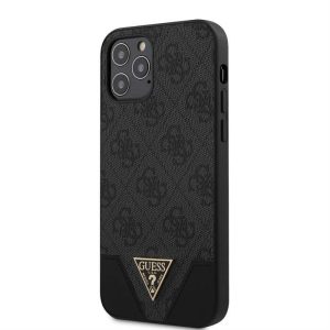 Apple iPhone 12/12 Pro GUESS GUHCP12MPU4GHBK Hátlap - Szürke