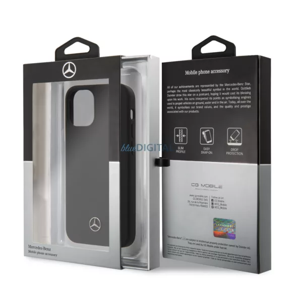 Apple iPhone 12 Mini Mercedes hátlap - Fekete