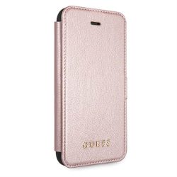   Apple iPhone 12/12 Pro GUESS GUFLBKSP12MIGLRG Könyvtok - Rose Gold