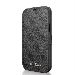   Apple iPhone 12 Mini GUESS GUFLBKSP12S4GG Könyvtok - Szűrke