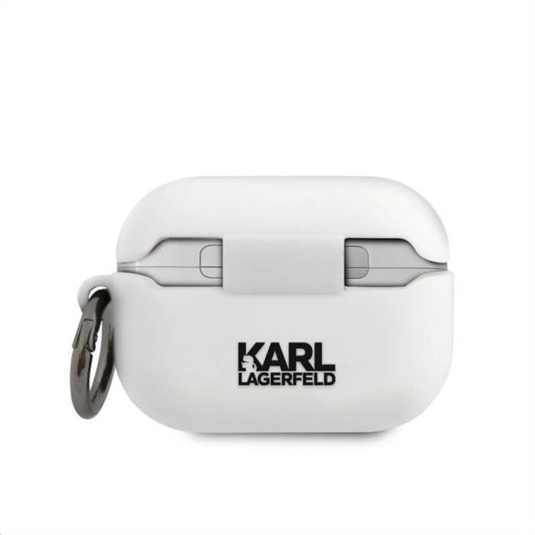 Apple Airpods Pro KARL LAGERFELD KLACAPSILGLWH Liquid Silicon Tartó - Fehér