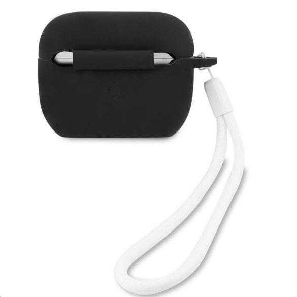 Apple Airpods Pro GUESS GUACAPLSVSBW Liquid Silicon Tartó - Fekete
