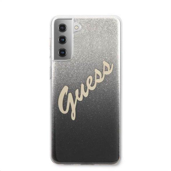 Samsung S21 Plus GUESS GUHCS21MPCUGLSBK Hátlap - Fekete