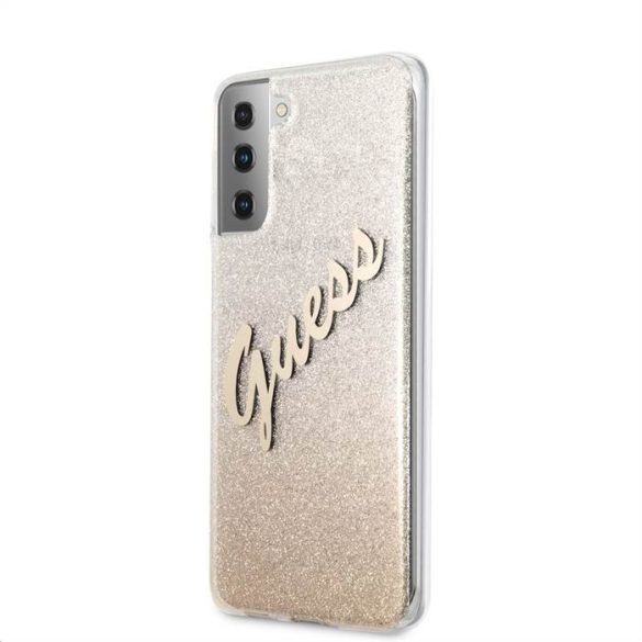 Samsung S21 Ultra GUESS GUHCS21LPCUGLSGO Hátlap - Arany