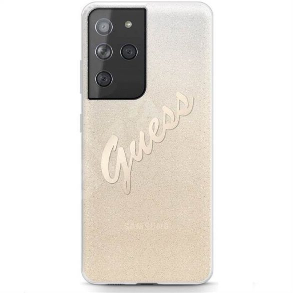 Samsung S21 Ultra GUESS GUHCS21LPCUGLSGO Hátlap - Arany