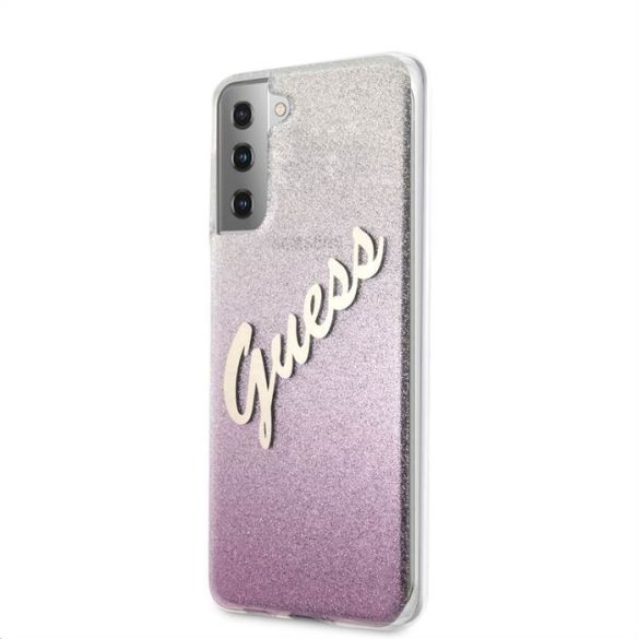 Samsung S21 Ultra GUESS GUHCS21LPCUGLSPI Hátlap - Rózsaszín