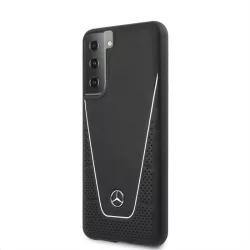Samsung S21 Mercedes MEHCS21SCLSSI Bőr Hátlap - Fekete