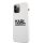 Apple iPhone 12 Pro Max KARL LAGERFELD KLHCP12LSLKLWH Liquid Silicon Hátlap - Fehér Apple iPhone 12 Pro Max KARL LAGERFELD KLHCP12LSLKLWH Liquid Silicon Hátlap - Fehér