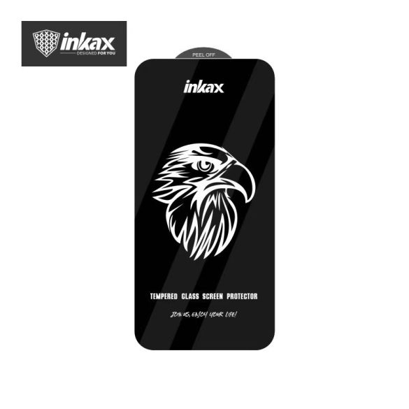 Apple iPhone 14 Pro Inkax GL-06 Anti-Peeping 2.5D Full Üvegfólia - Fekete