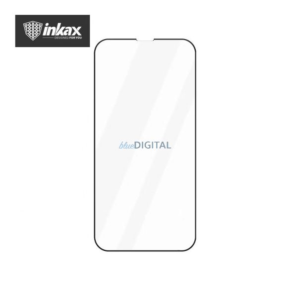 Apple iPhone 12/12 Pro Inkax GL-07 Matte Anti-Fingerprint 2.5D Full Üvegfólia - Fekete