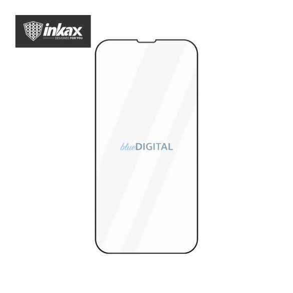 Apple iPhone 12/12 Pro Inkax GL-03A Static and Dust 2.5D Full Üvegfólia - Fekete