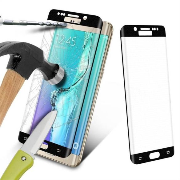 Samsung S6 Edge Lito 3D Curved (tokbarát) Üvegfólia  - Fekete