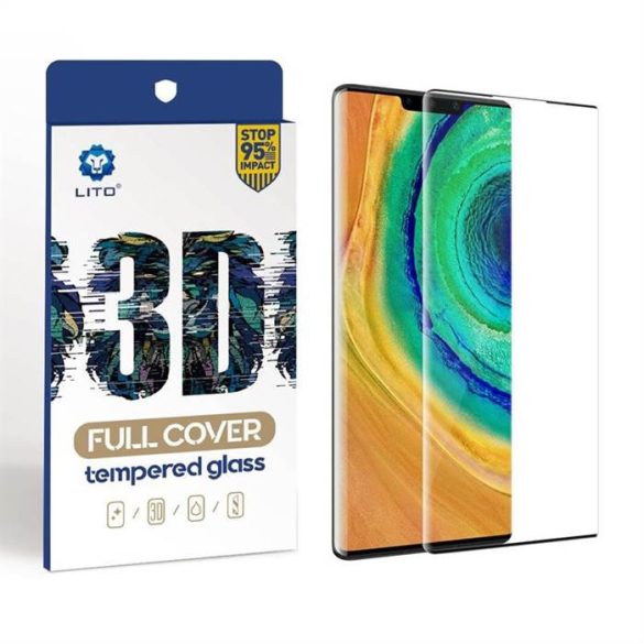 Sony Xperia XA1 Lito 3D Curved Full Cover Üvegfólia  - Fekete