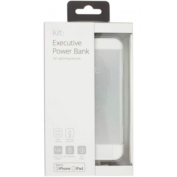 Kit MFI 4100 mAh Powerbank - Ezüst