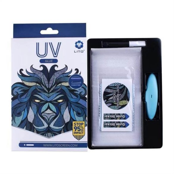 Samsung Note 10 Lito UV Liquid Glue 3D Üvegfólia  - Átlátszó