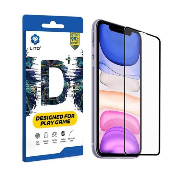 Apple iPhone X/XS/11 Pro Lito D+ 2.5D Full Anti-Glare Üvegfólia - Fekete