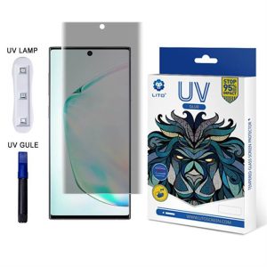 Samsung S8 Plus Lito UV Liquid Glue Privacy 3D Üvegfólia  - Átlátszó