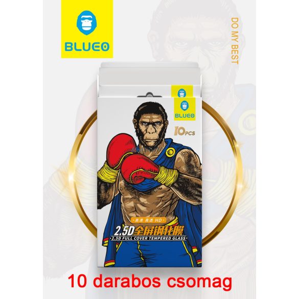 Honor 8X Blueo Lite 2.5D 10 Darabos Full Üvegfólia - Fekete
