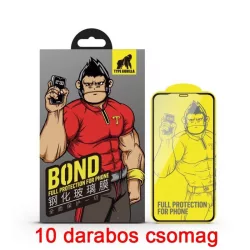   Apple iPhone XS Max/11 pro Max TG Bond 2.5D Silk Full 10 Darabos 2.5D Full Üvegfólia - Fekete