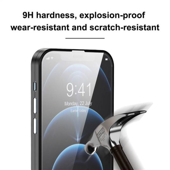 Apple iPhone 12 Lito 360'' Full Protect 2in1 Hátlap + Előlapi Üvegfólia - Kék