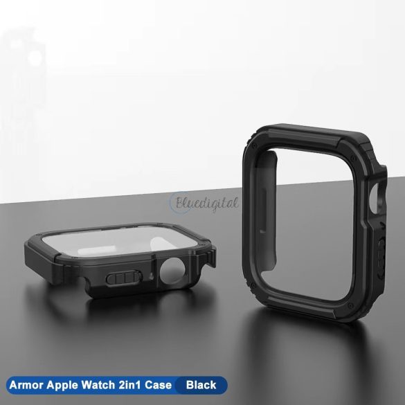 Apple iWatch 1/2/3 42mm Lito S+ Armor Üveg Előlap - Fekete