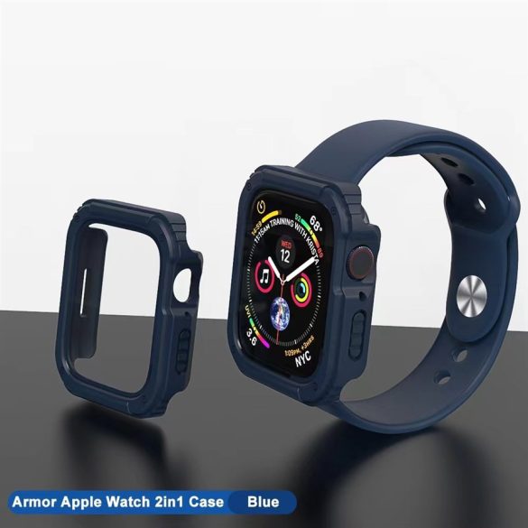 Apple iWatch 1/2/3 42mm Lito S+ Armor Üveg Előlap - Sötétkék