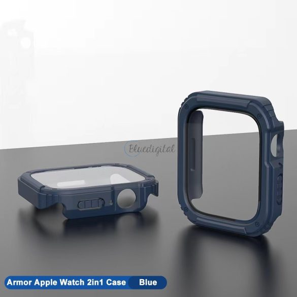 Apple iWatch 1/2/3 42mm Lito S+ Armor Üveg Előlap - Sötétkék