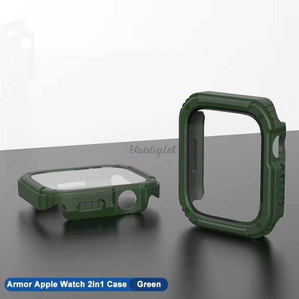 Apple iWatch 1/2/3 42mm Lito S+ Armor Üveg Előlap - Sötétzöld