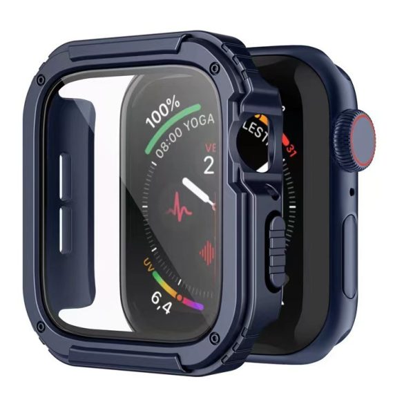 Apple iWatch 4/5/6/SE 44mm Lito S+ Armor Üveg Előlap - Sötétkék